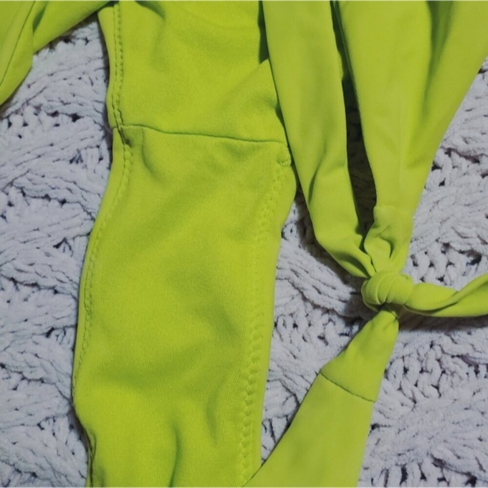New From Brazilian Double Lined Low Rise Cheeky Bikini Bottom with Tie Sides - Picture 7 of 8